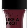 Like A Pro! 121 Dark Plum Red Nail Polish