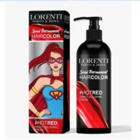LORENTI SEMI PERMANENT HAIR COLOR HOT RED 250ml (ΗΜΙΜΟΝΙΜΗ ΒΑΦΗ)